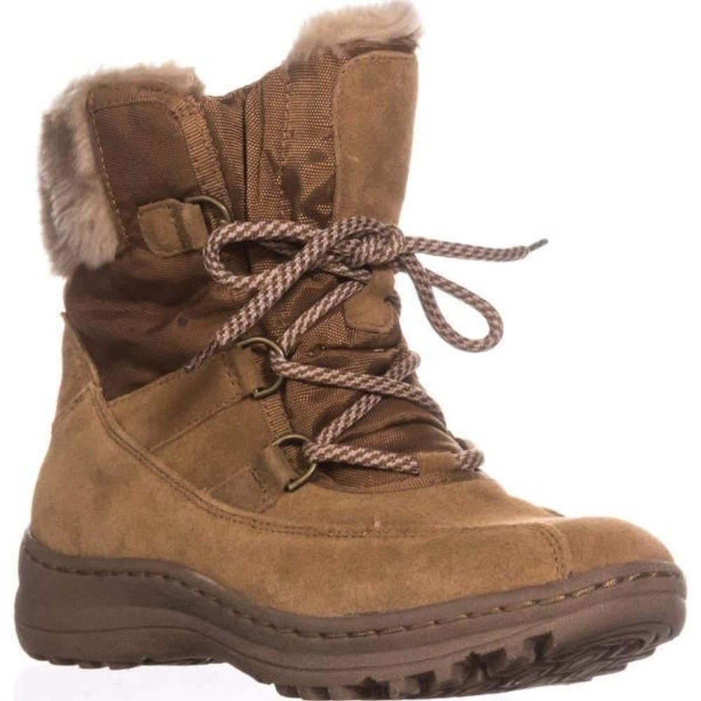 BareTraps Aero Leather Round Toe Winter Boots 6